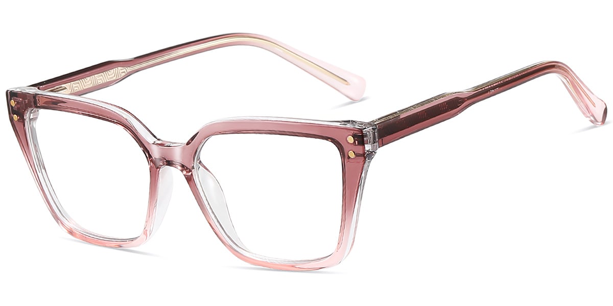 Acetate Square Frame gradient_pink