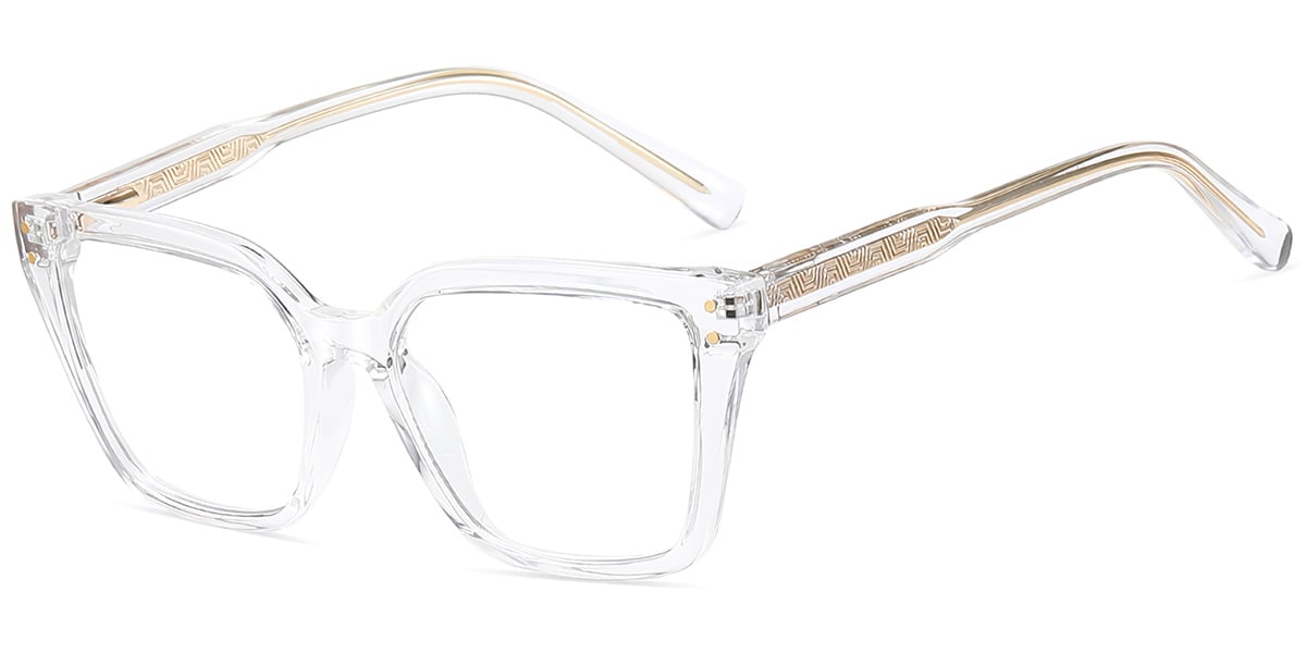 Acetate Square Frame translucent