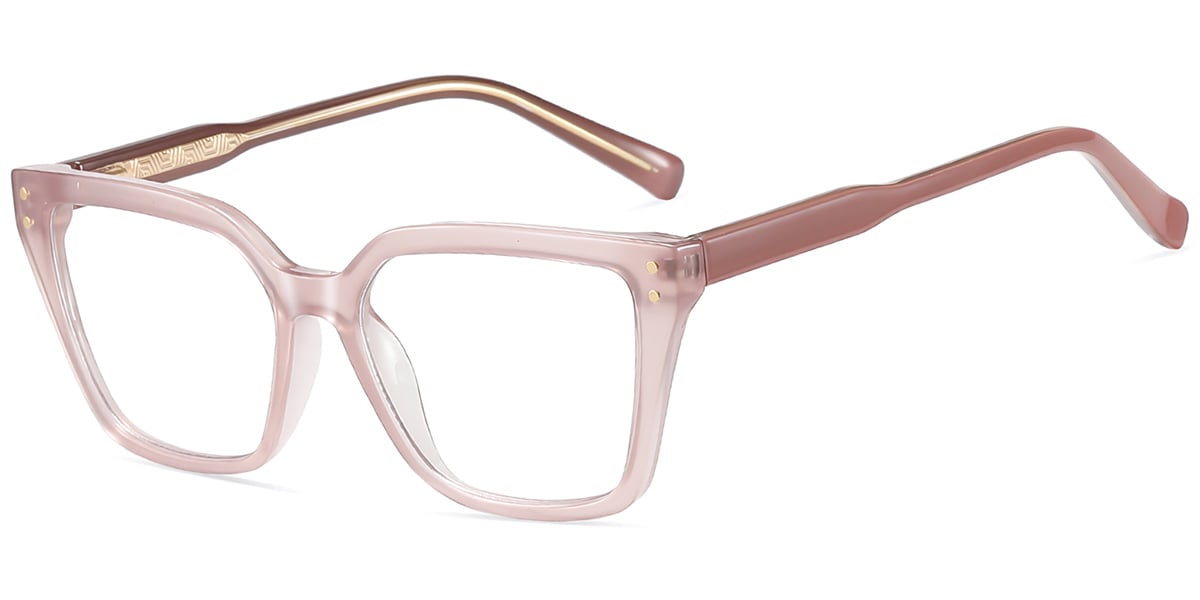 Acetate Square Frame pink