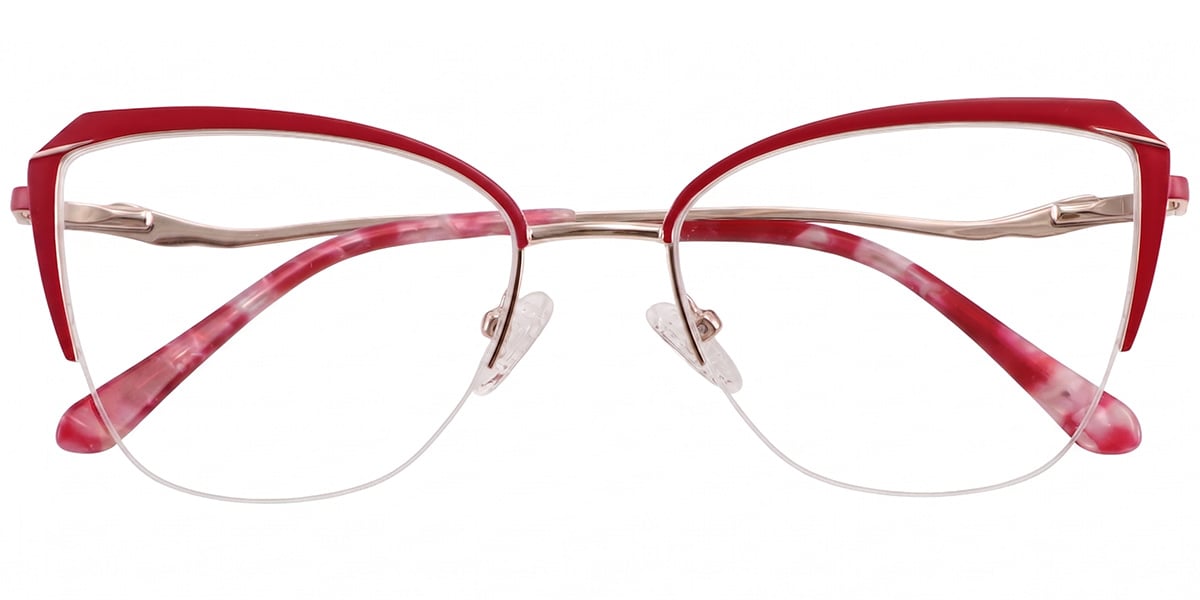 Acetate Square Frame red