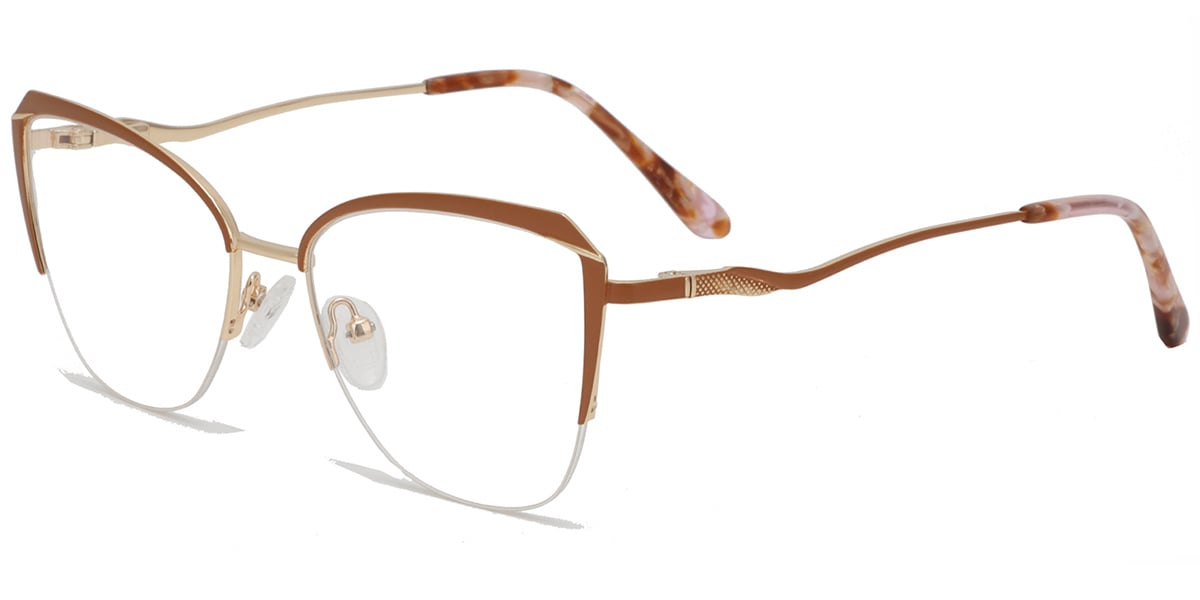 Acetate Square Frame brown