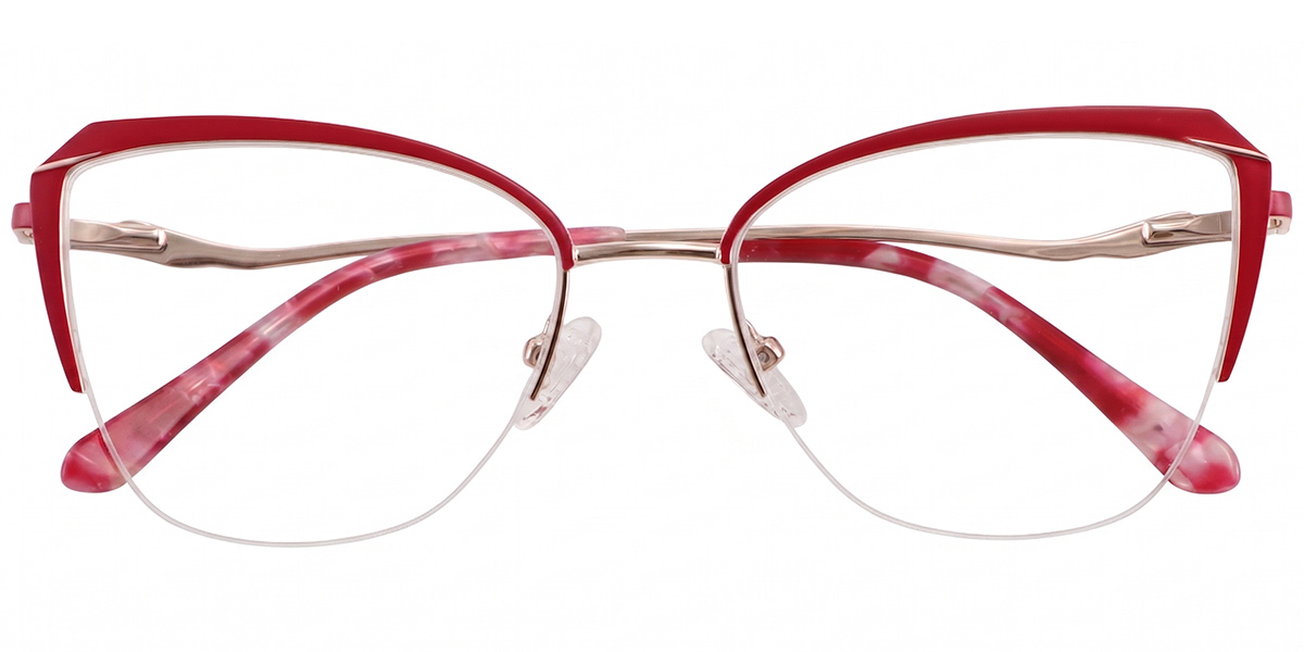 Acetate Square Frame red