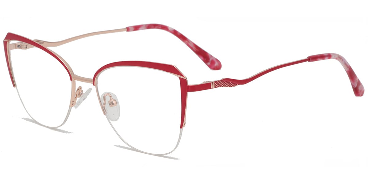 Acetate Square Frame red