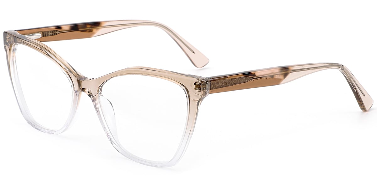 Acetate Cat Eye Frame gradient_brown
