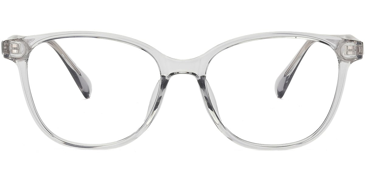 Acetate Square Frame translucent-grey