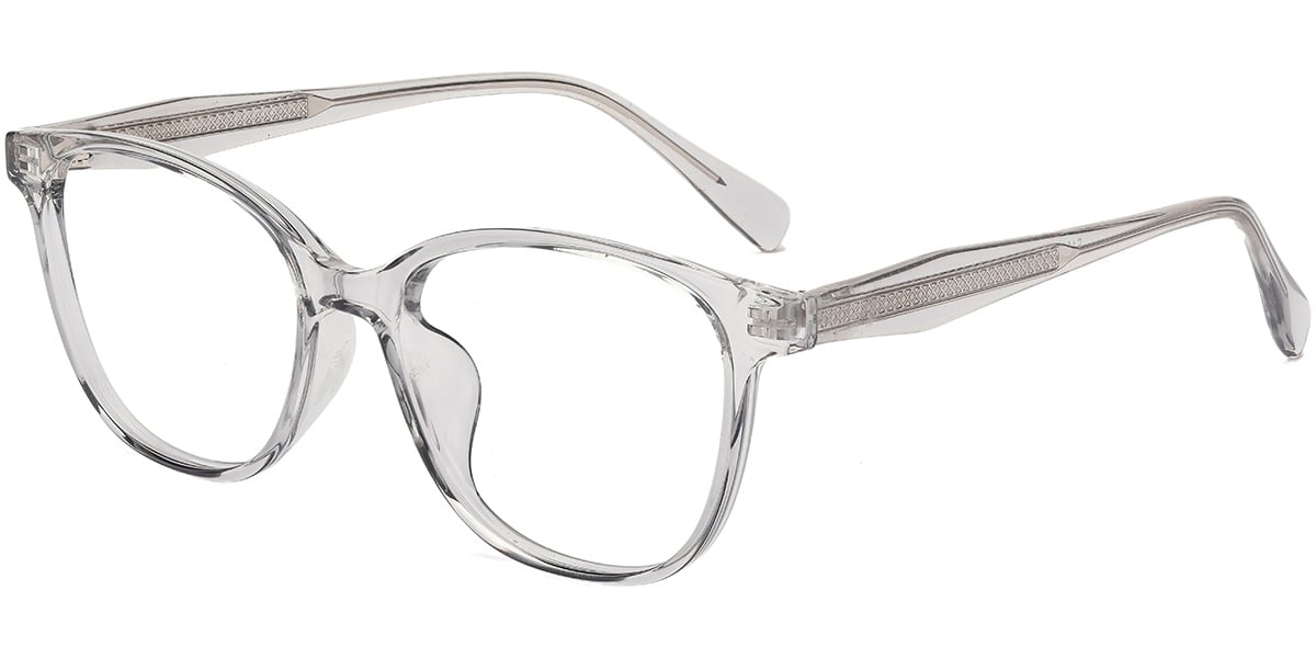 Acetate Square Frame translucent-grey