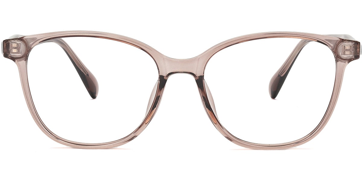 Acetate Square Frame translucent-brown