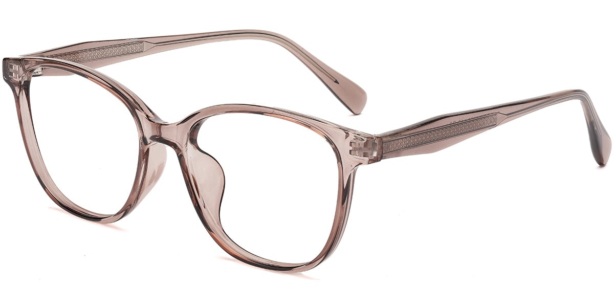 Acetate Square Frame translucent-brown