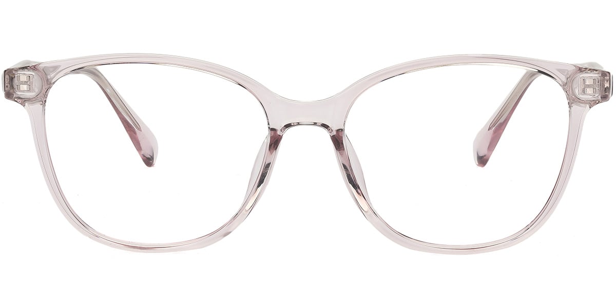 Acetate Square Frame translucent-pink