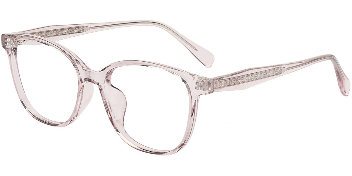 Acetate Square Frame translucent-pink