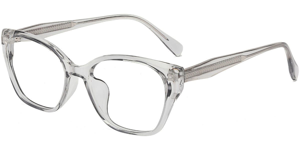 Acetate Square Frame translucent-grey