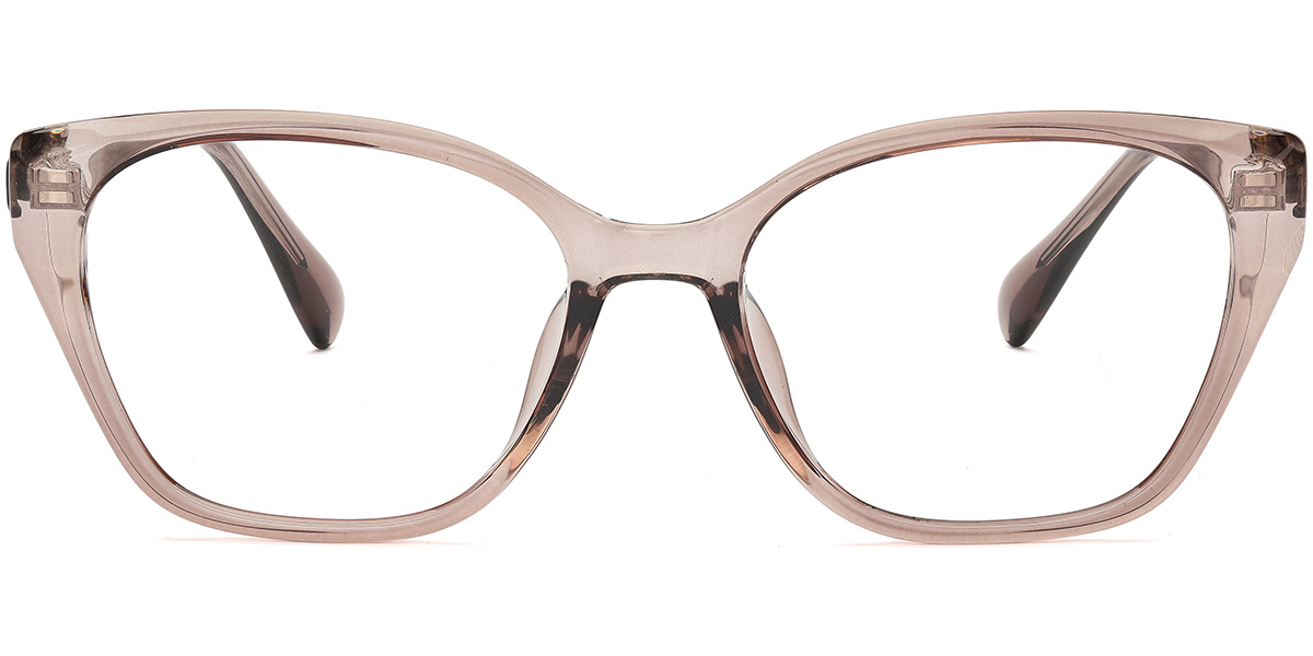 Acetate Square Frame translucent-brown