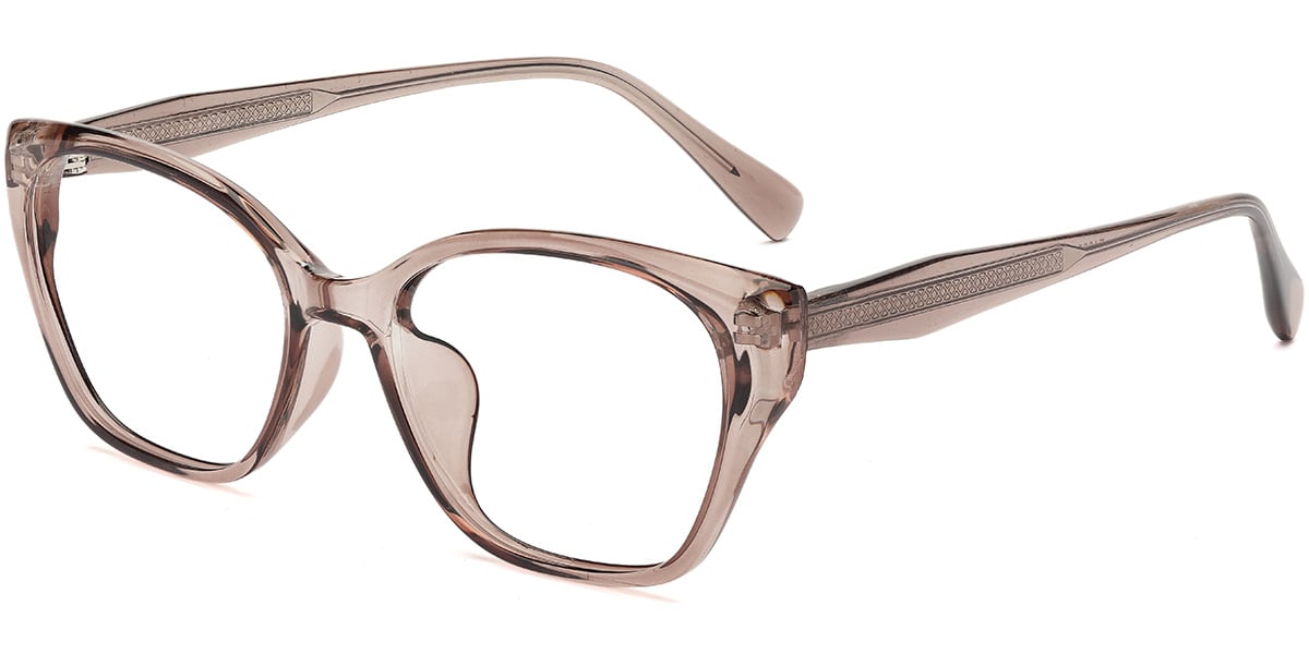 Acetate Square Frame translucent-brown