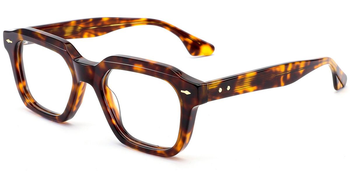 Acetate Square Frame tortoiseshell