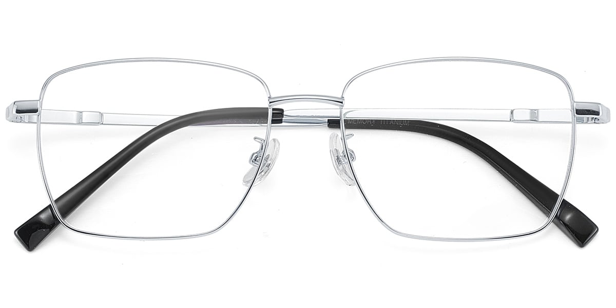 Acetate Rectangle Frame silver