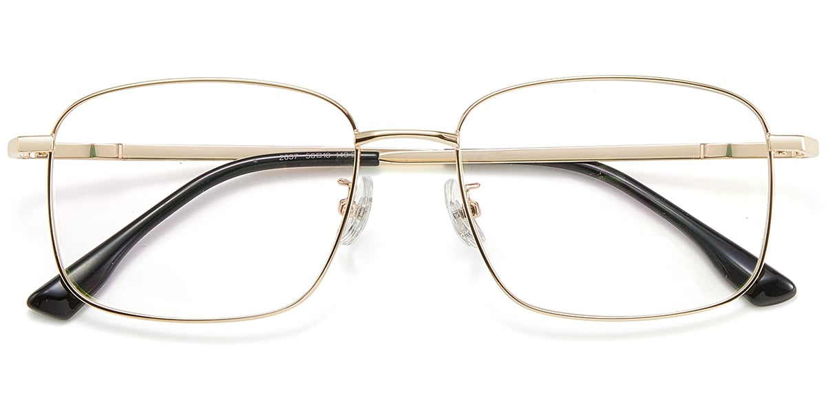 Acetate Square Frame gold