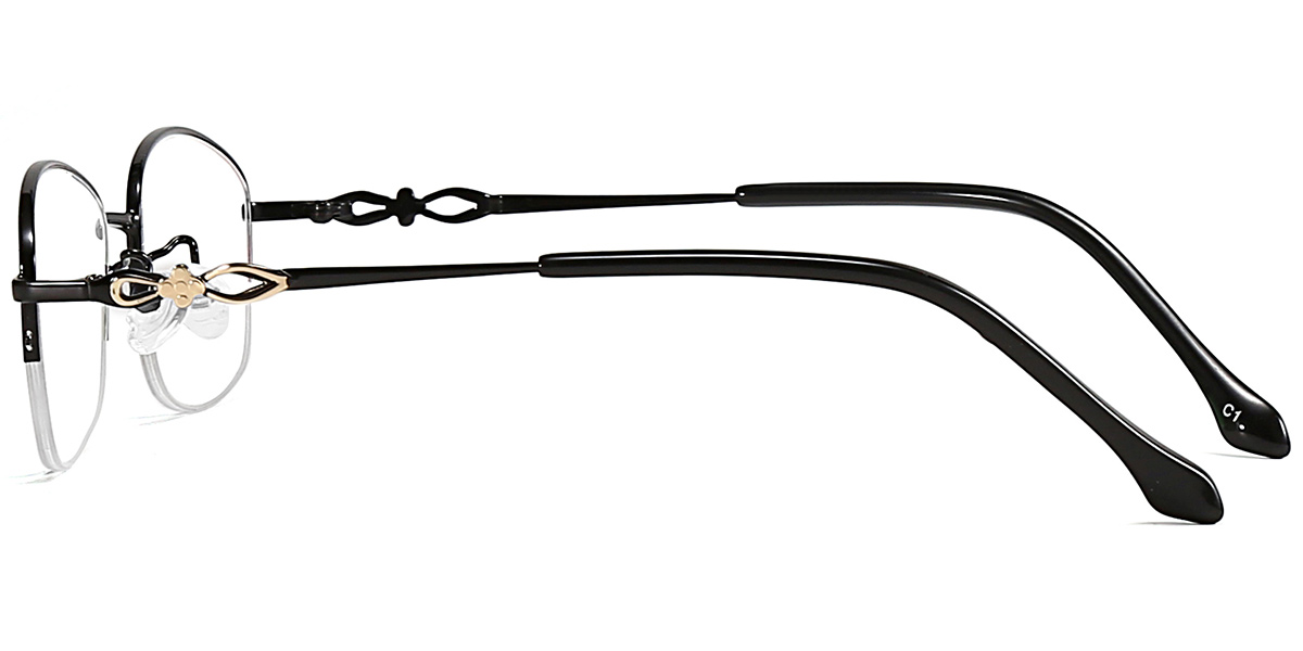 Acetate Oval Frame black