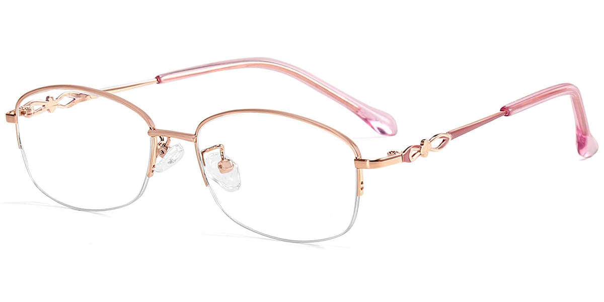 Acetate Oval Frame rose_gold