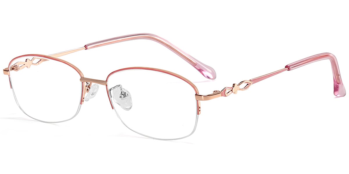 Acetate Oval Frame rose_gold-pink