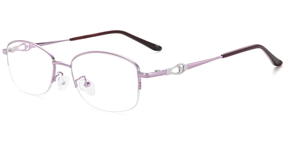 Acetate Oval Frame purple