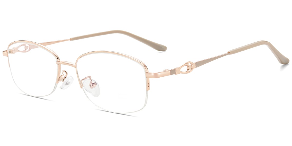 Acetate Oval Frame rose_gold