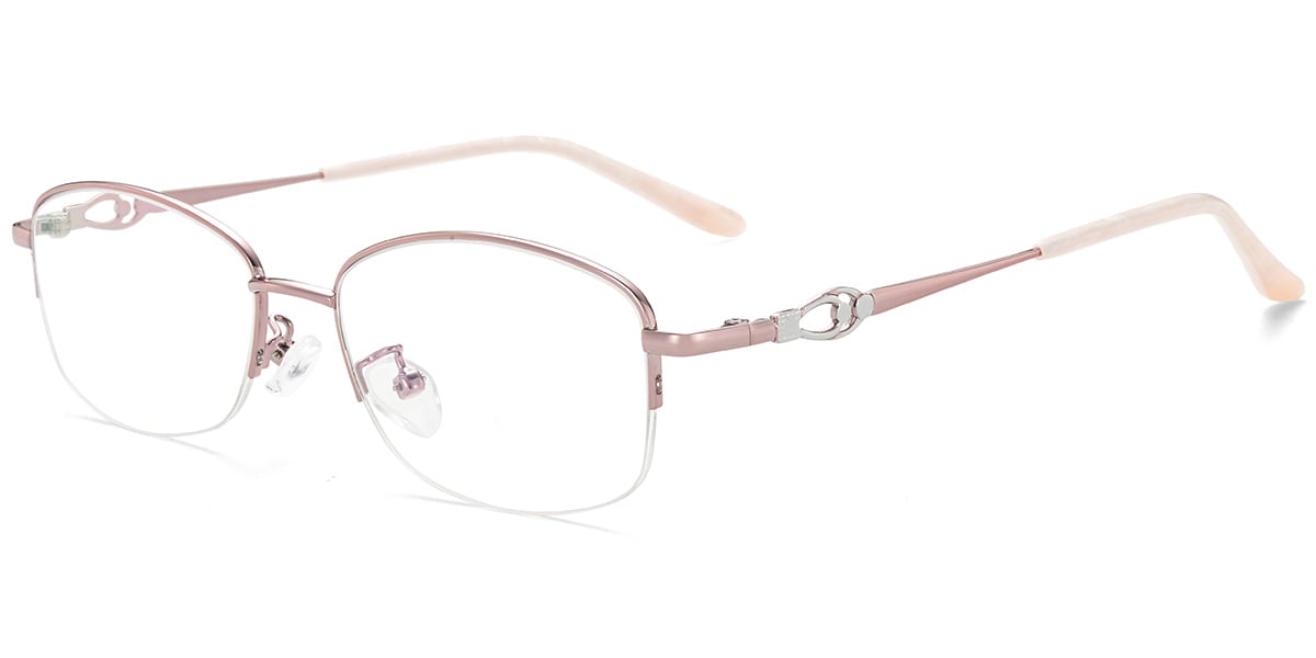 Acetate Oval Frame pink