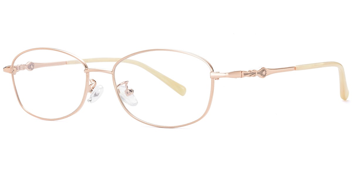 Acetate Oval Frame rose_gold