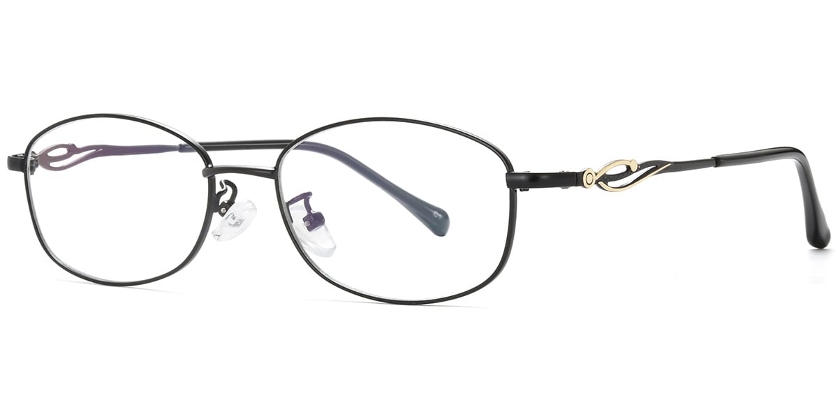 Acetate Oval Frame black