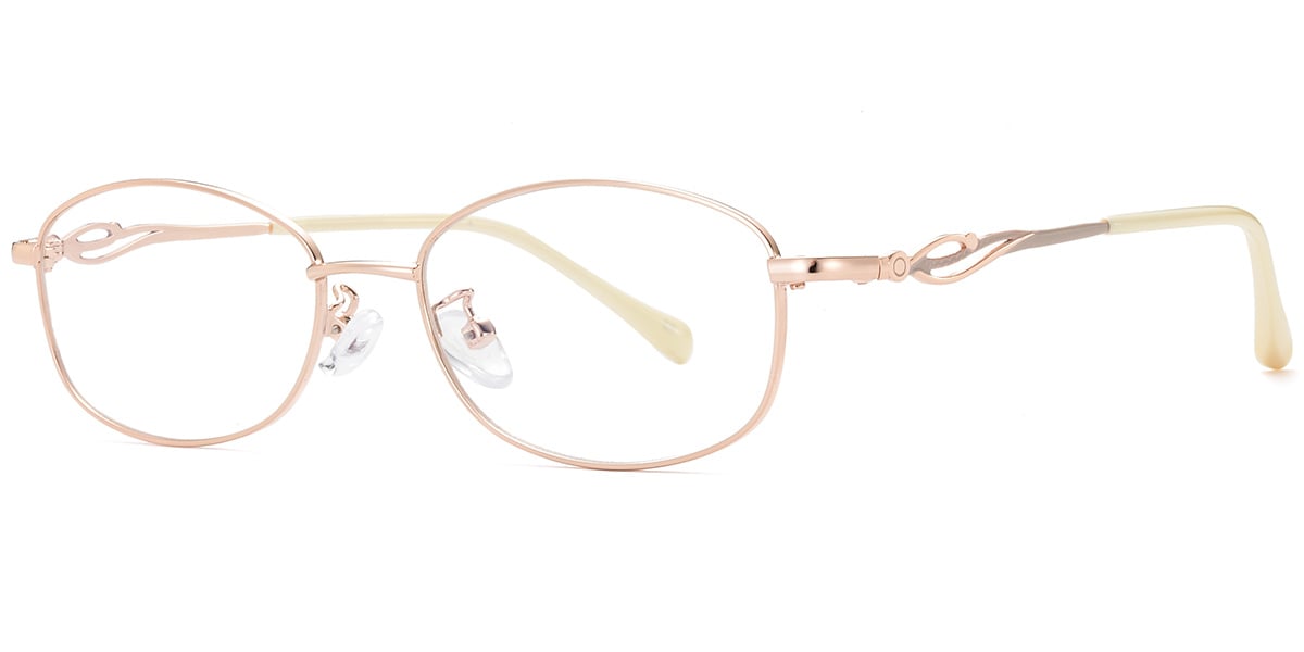 Acetate Oval Frame rose_gold