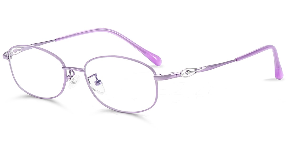 Acetate Oval Frame purple
