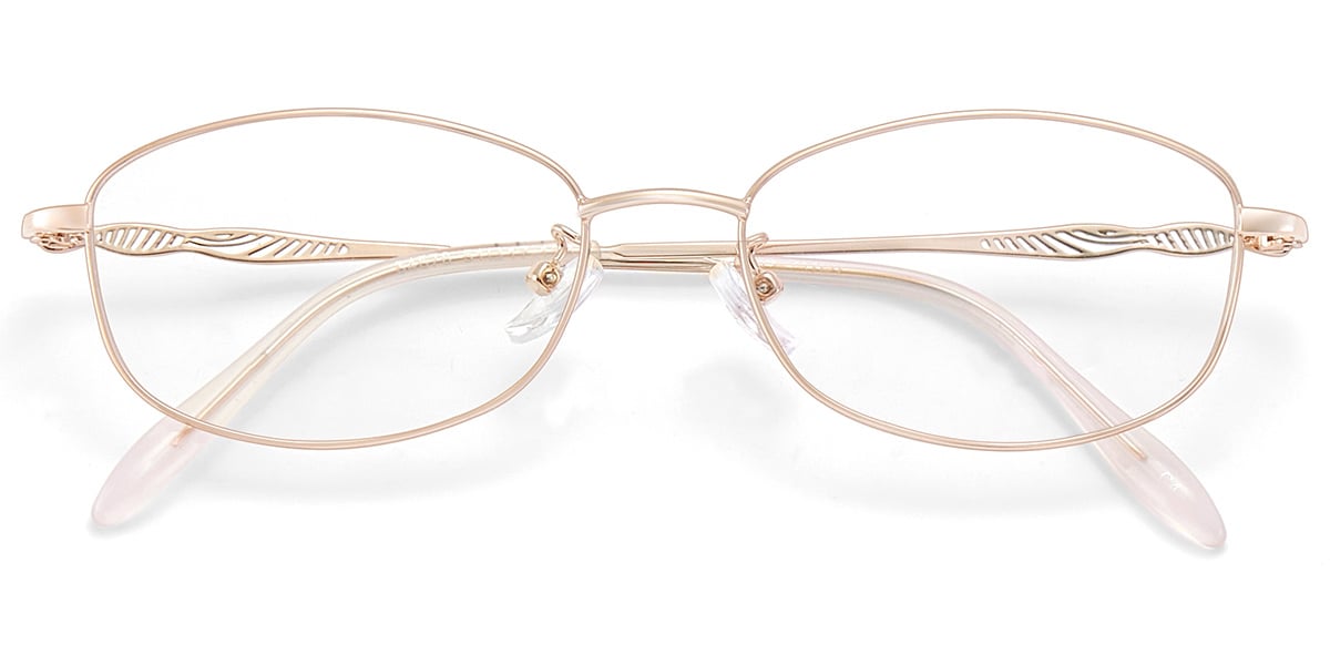 Acetate Oval Frame rose_gold