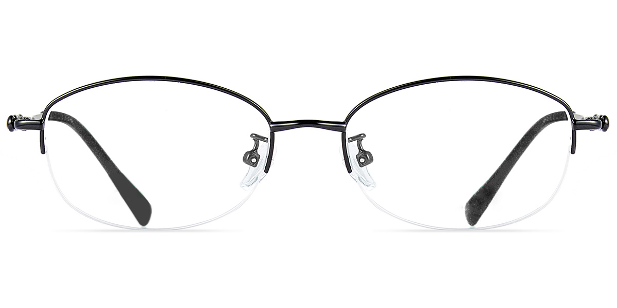 Acetate Oval Frame black