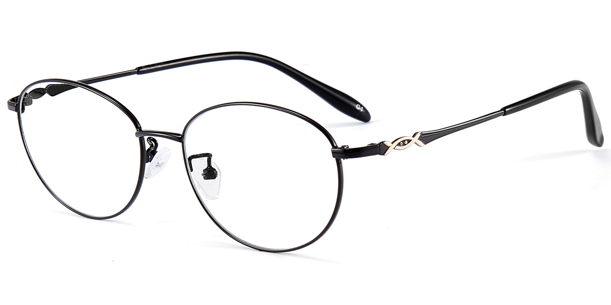 Acetate Oval Frame black