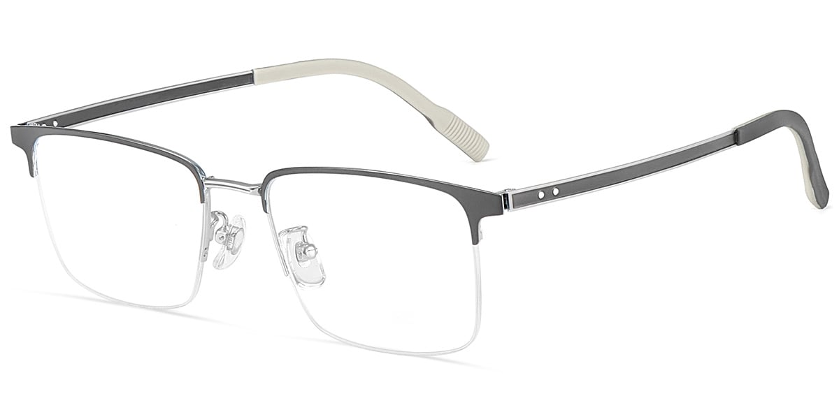 Square Browline Frame grey