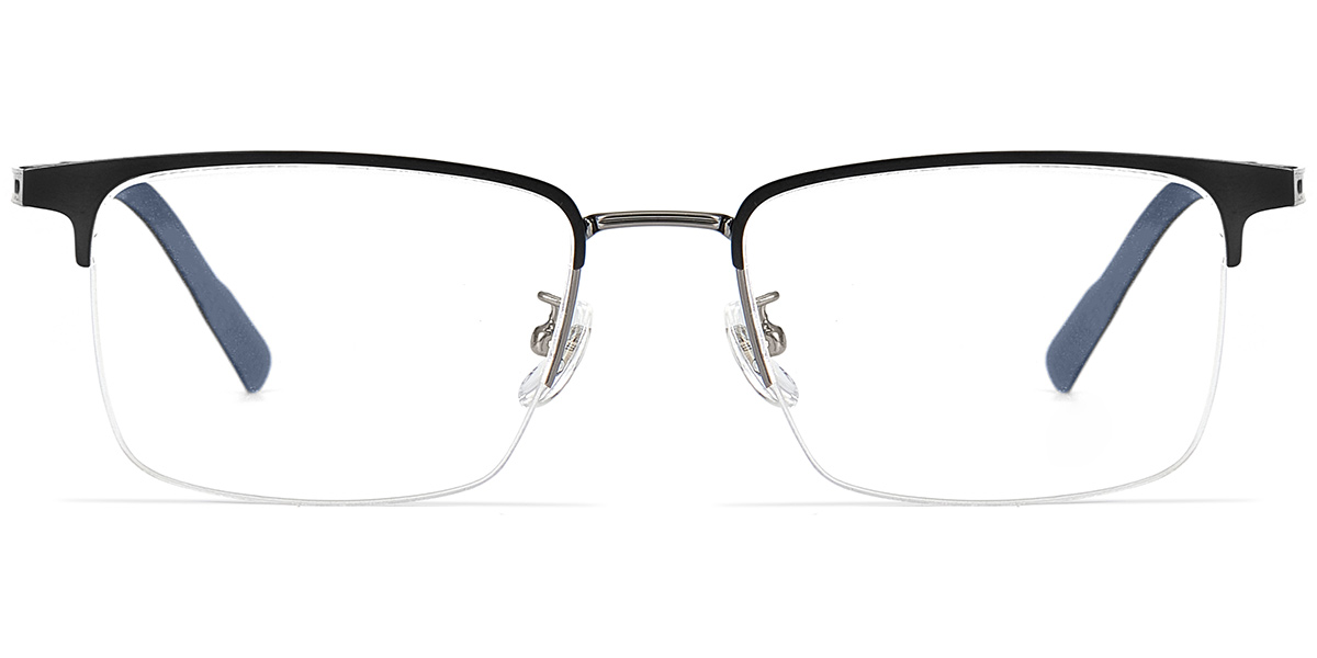 Square Browline Frame gun_metal-black