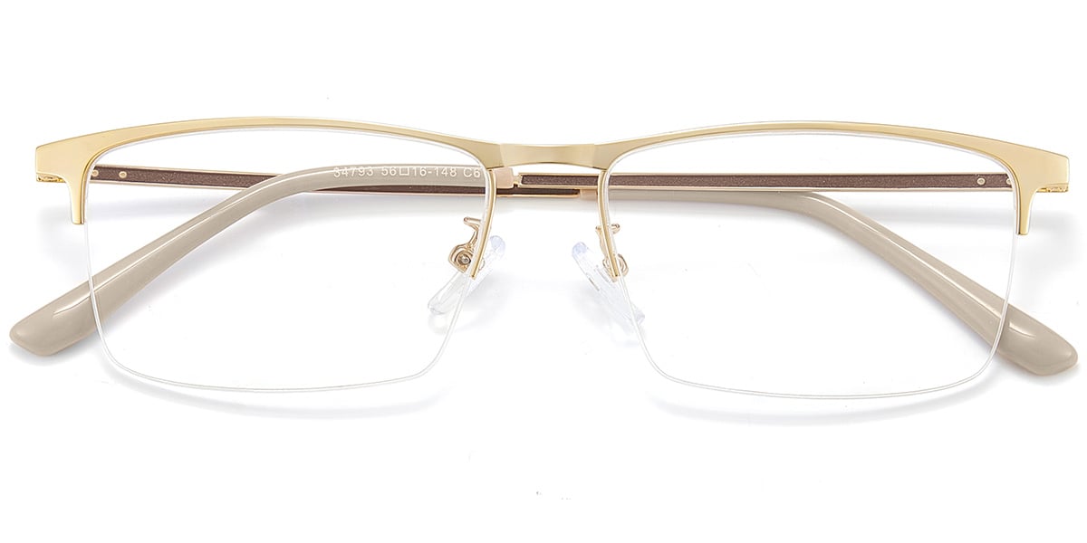 Acetate Rectangle Frame gold