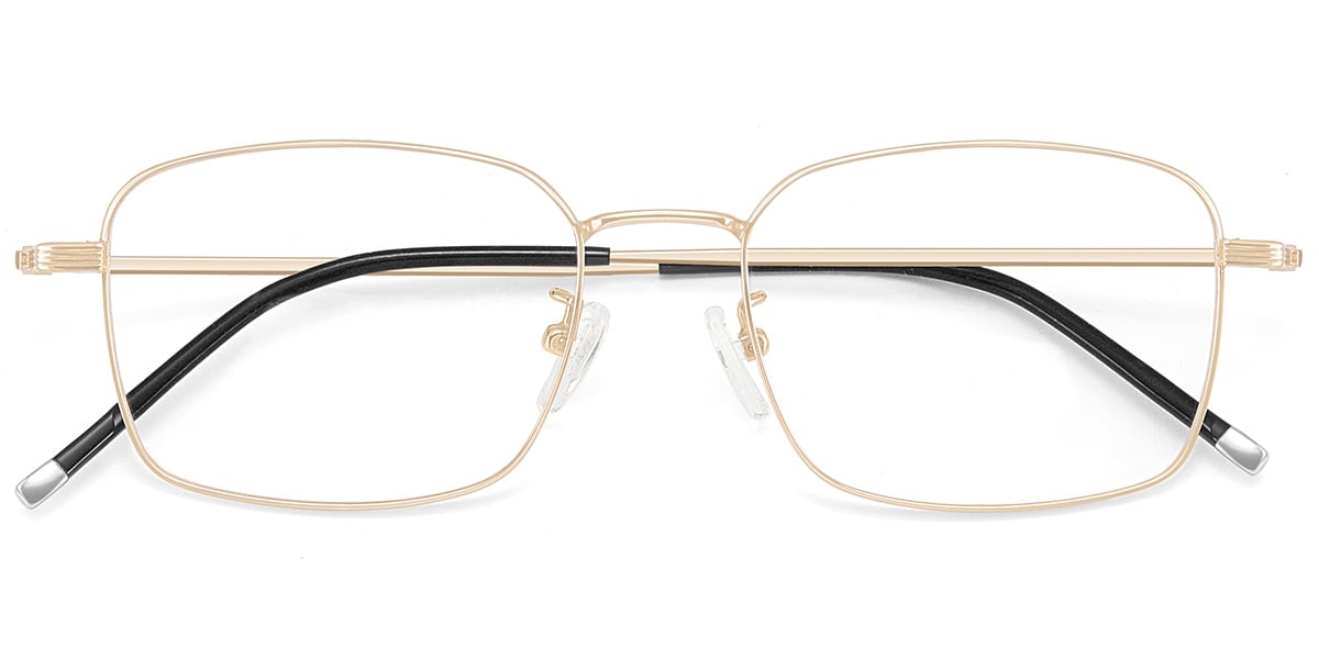 Acetate Rectangle Frame rose_gold