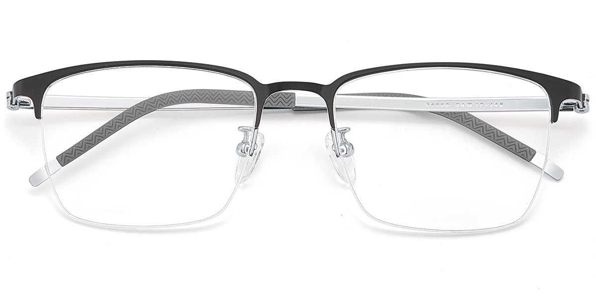 Square Frame black-silver