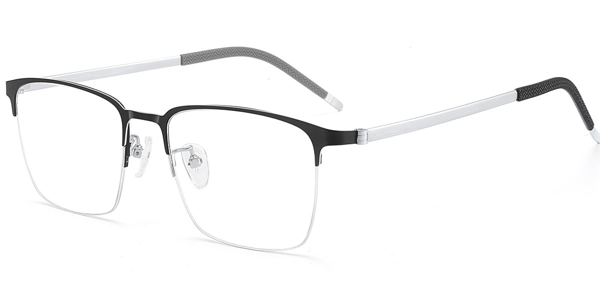 Square Frame black-silver