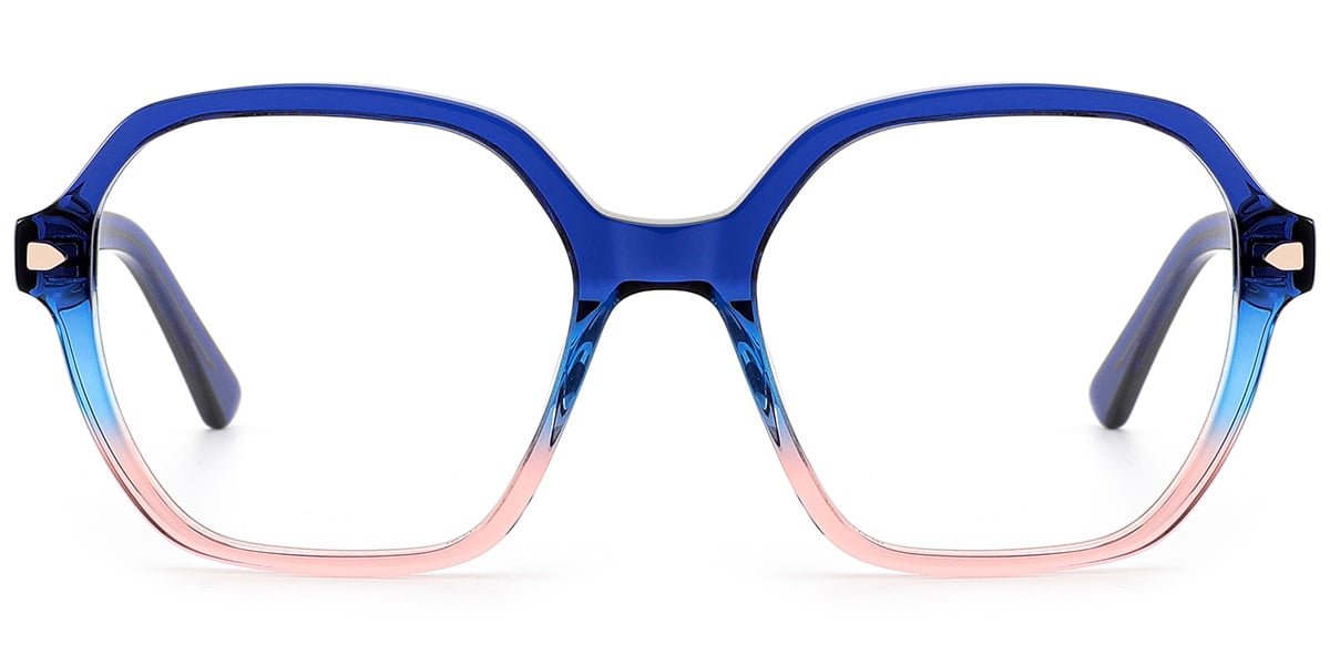 Acetate Square Frame gradient_blue