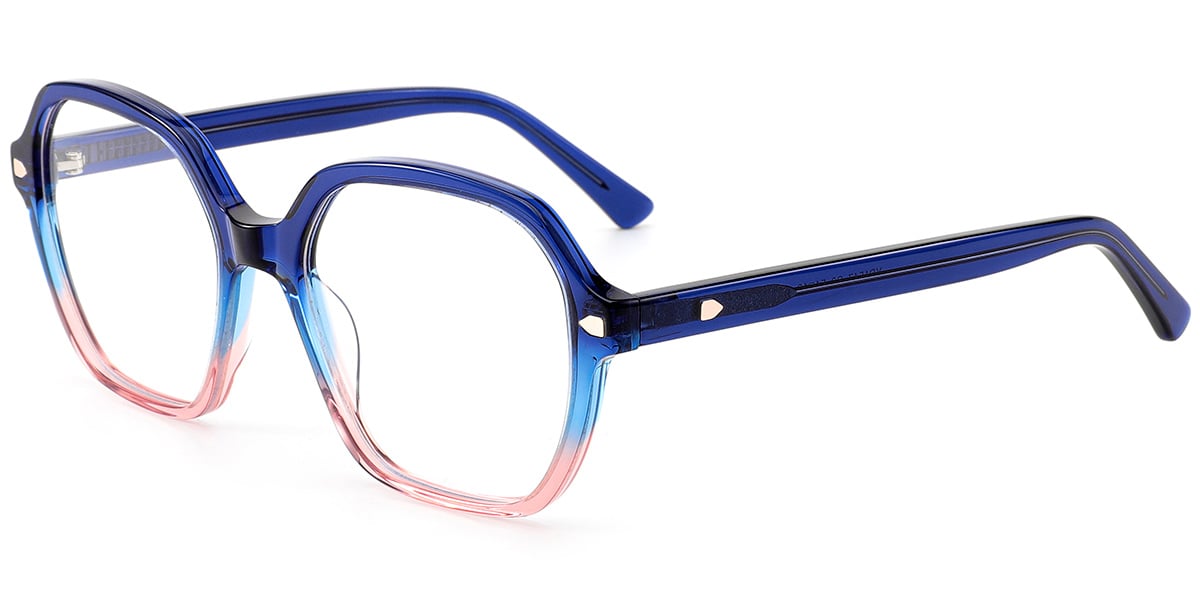 Acetate Square Frame gradient_blue