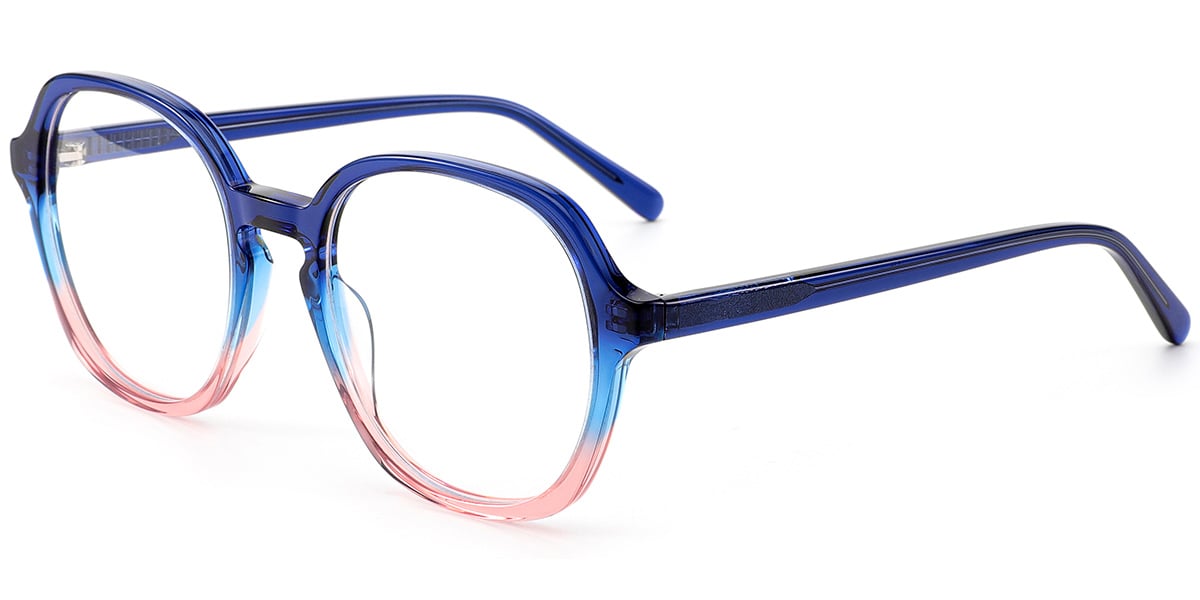 Acetate Square Frame gradient_blue