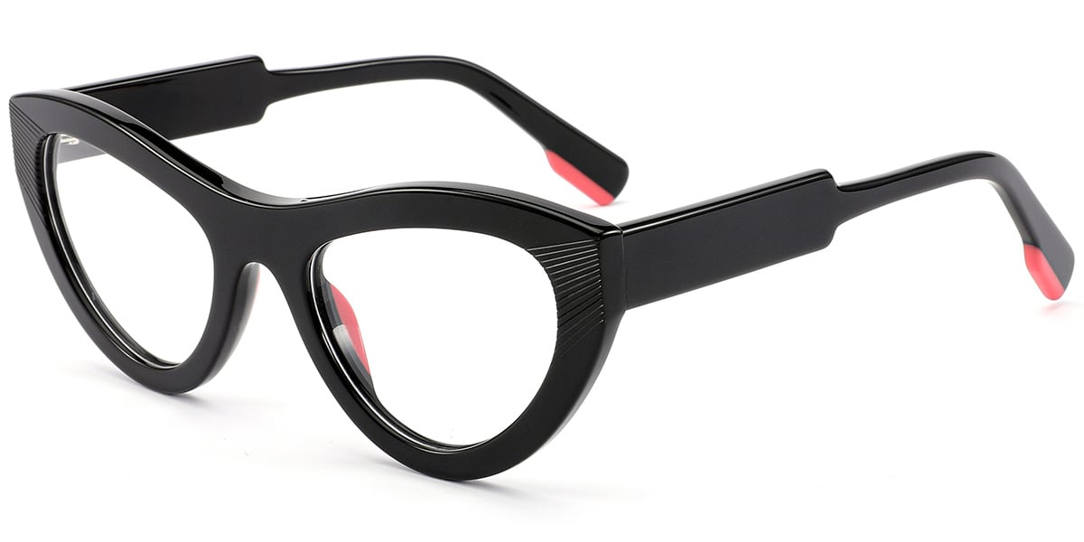 Acetate Cat Eye Frame black