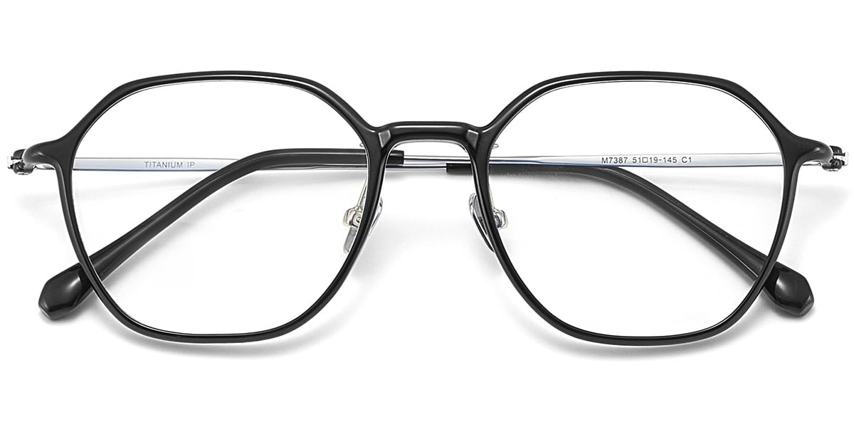 Titanium Square Frame black