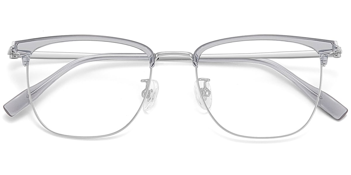 Acetate & Titanium Browline Frame F9444