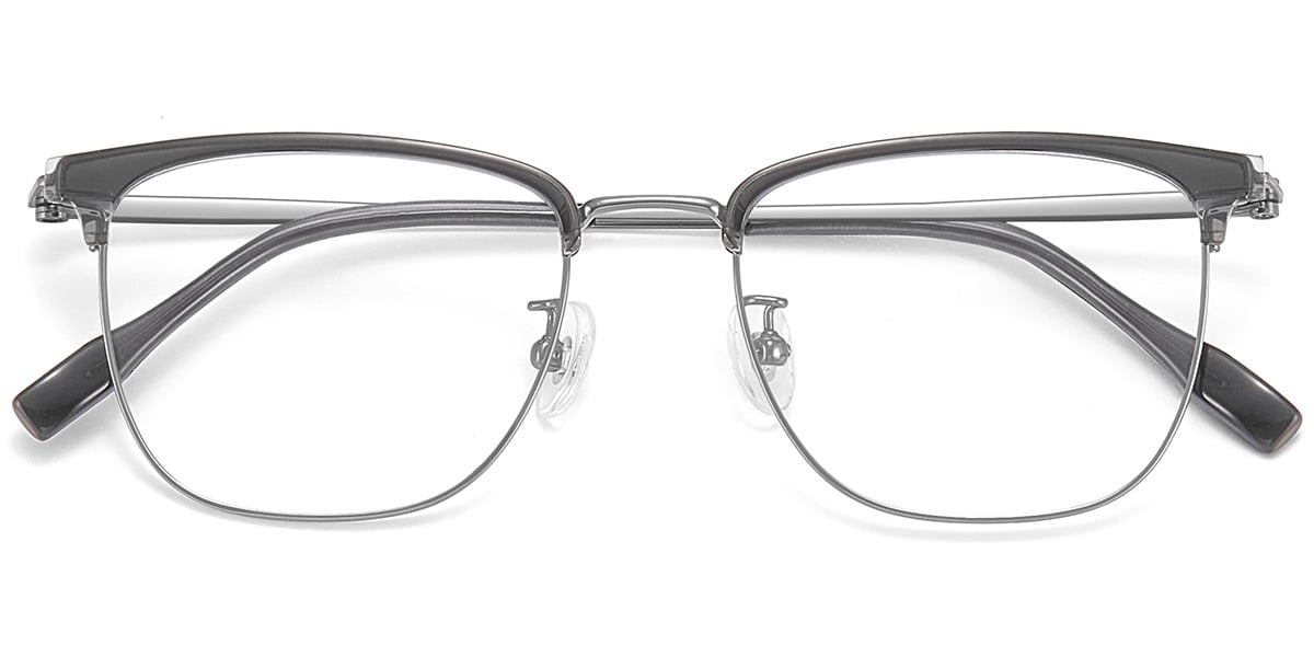 Acetate & Titanium Browline Frame F9444