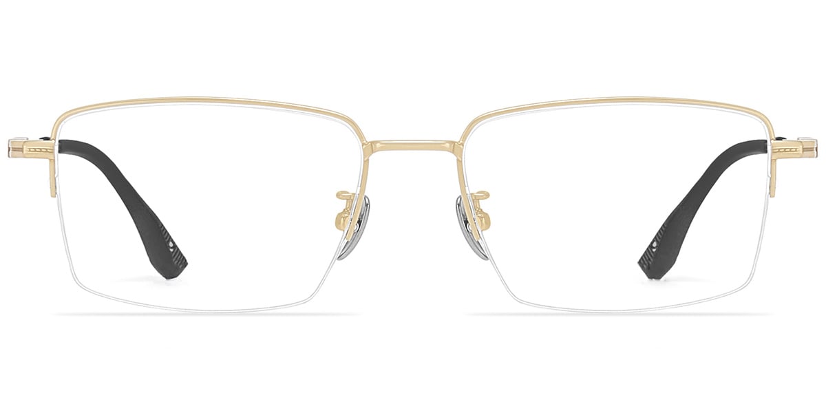 Acetate & Titanium Rectangle Frame F9447