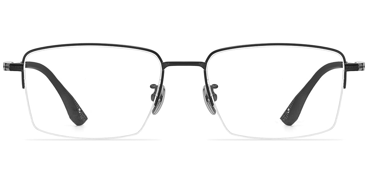 Acetate & Titanium Rectangle Frame F9447