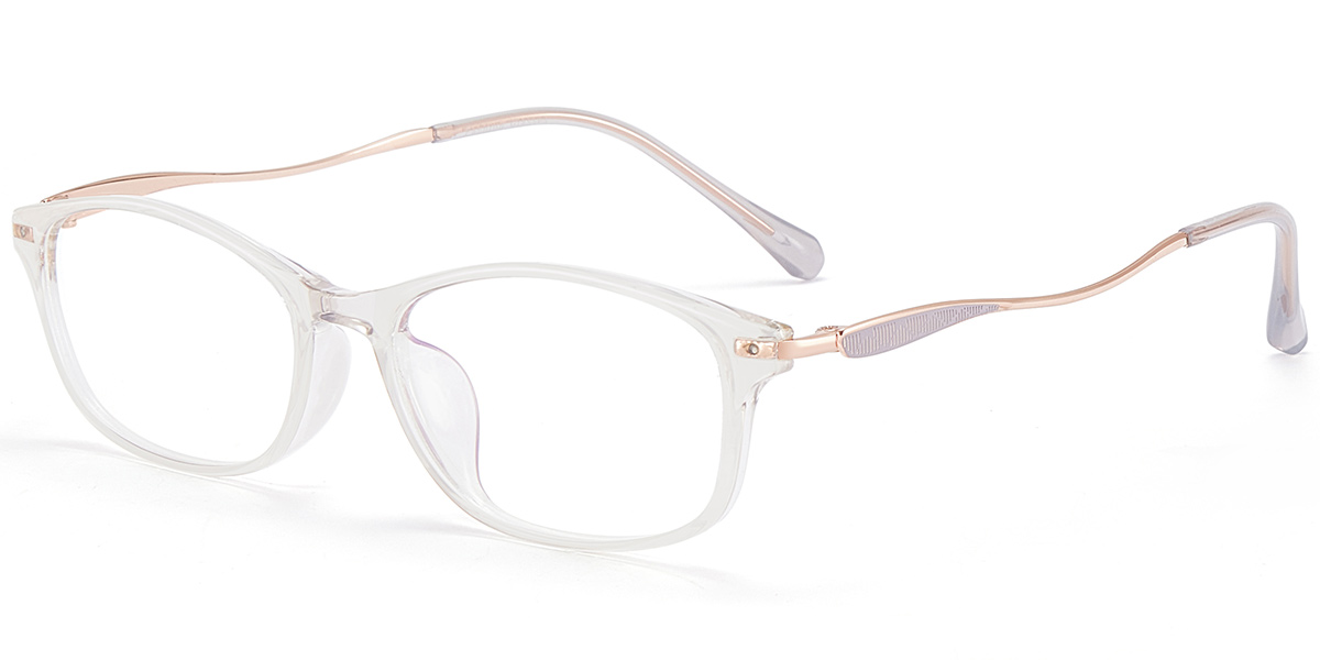 Acetate Rectangle Frame translucent-brown