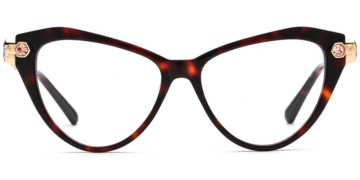 Acetate Cat Eye Frame F9651